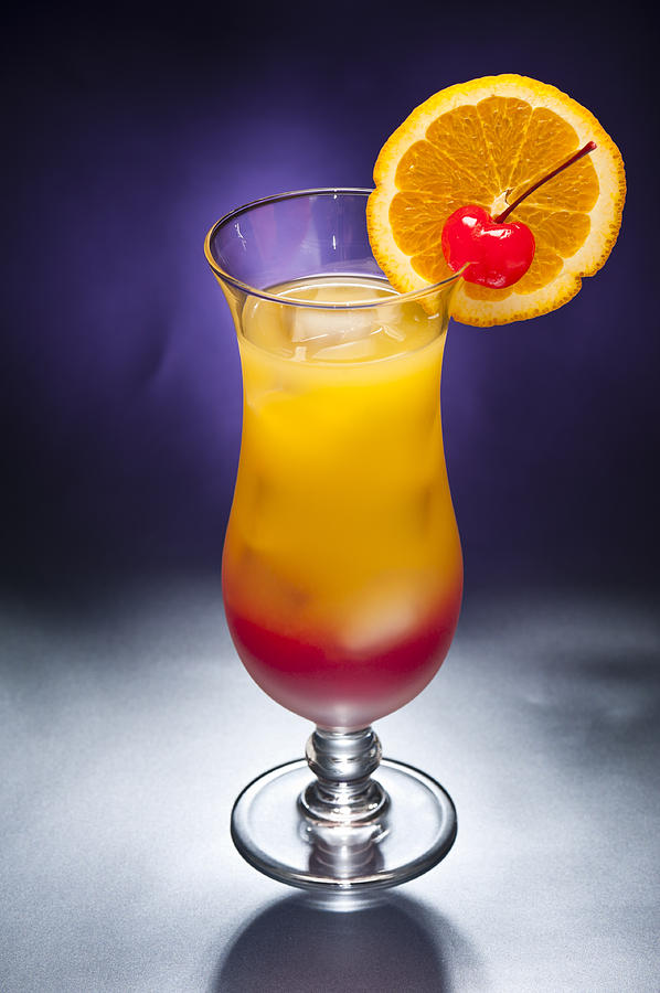 Tequila sunrise Cocktail Photograph by U Schade