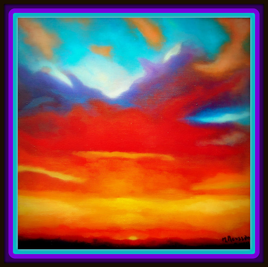 Tequila Sunset Painting by MarvL Roussan