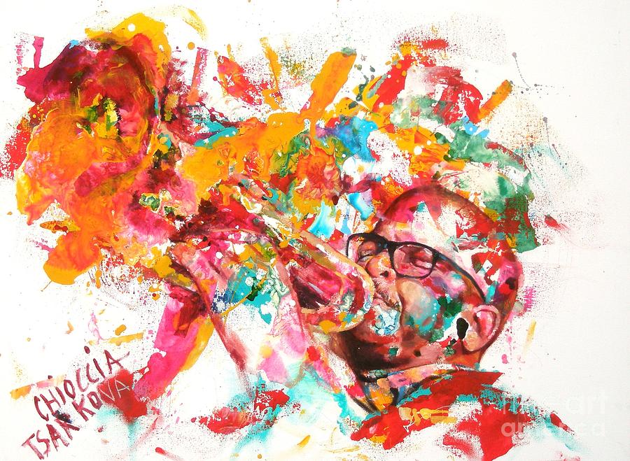 Jazz Painting - Terence Blanchard by Massimo Chioccia