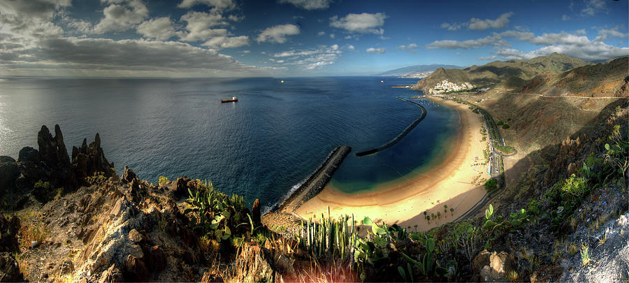 Teresitas Beach Panorama Photograph by Photo ©tan Yilmaz