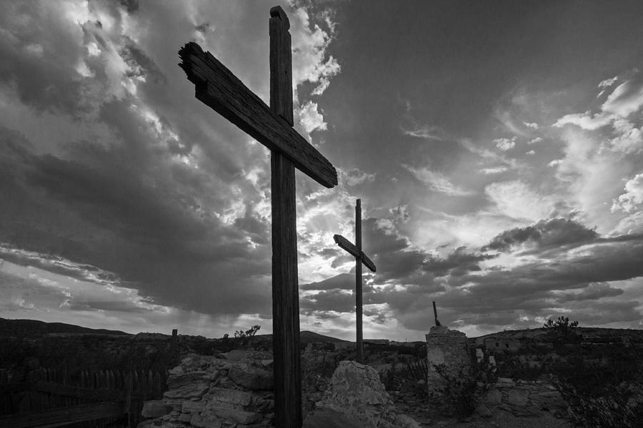 Terlingua Cemetary  Photograph by Ronnie Prcin