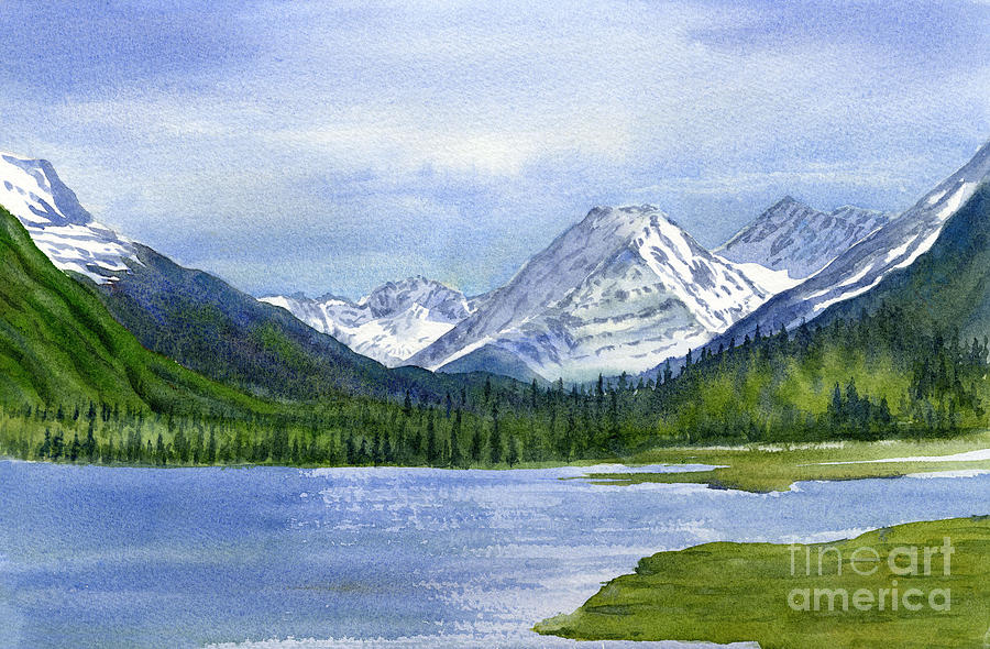 Mountain Painting - Tern Lake by Sharon Freeman