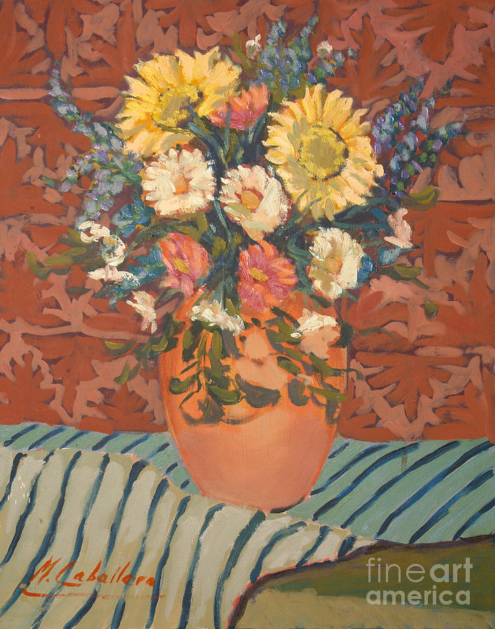 Terracota vase Painting by Monica Elena