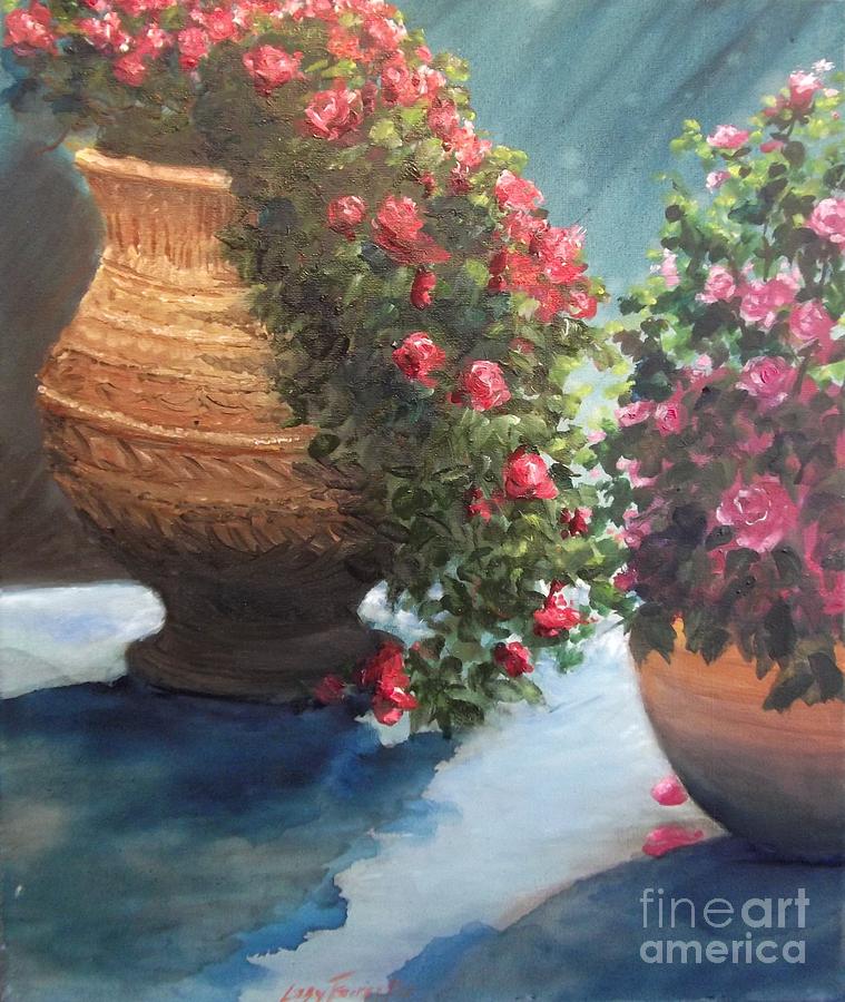 Terracotta Planters  Painting by Lizzy Forrester