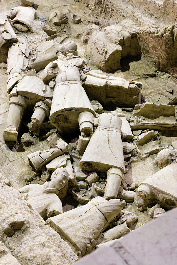 Architecture Photograph - Terracotta Warrior Remains by Adam Hart-davis/science Photo Library