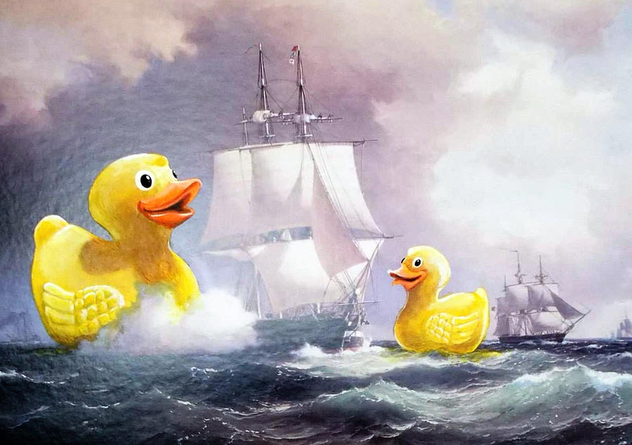 painting rubber ducks