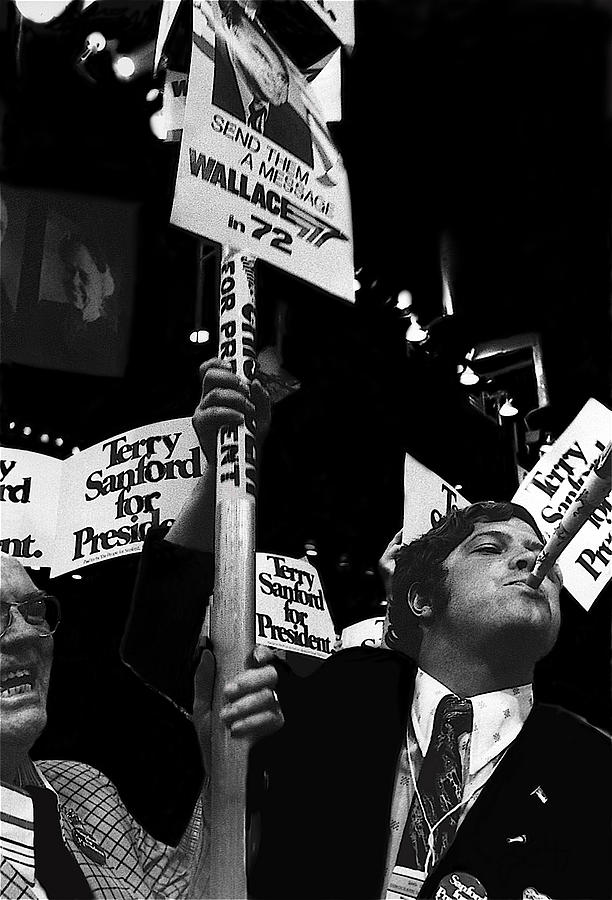 Terry Sanford for President supporters Democratic Natl Convention Miami Beach Florida 1972 Photograph by David Lee Guss