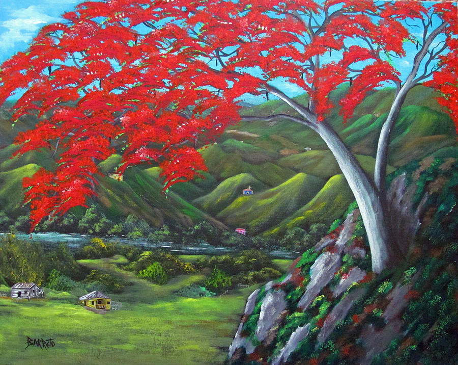 Tesoro De Mi Isla Painting by Gloria E Barreto-Rodriguez