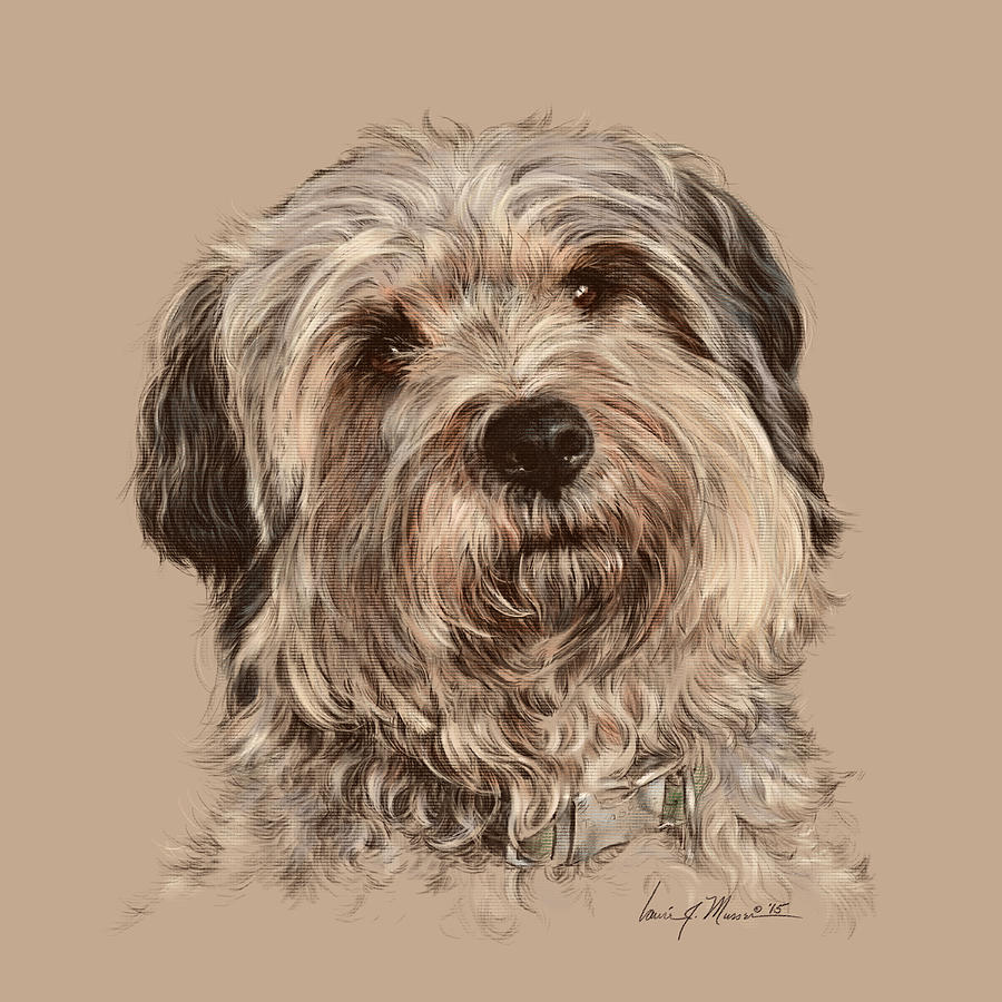 Dog Drawing - Tessa Bell by Laurie Musser