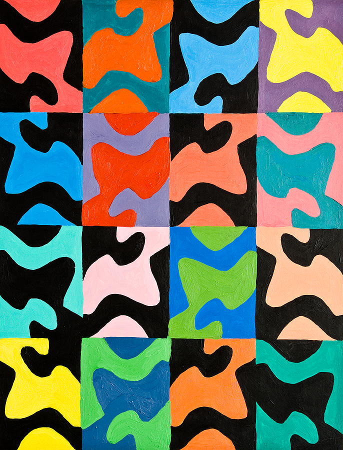 Tessellation Craze Painting by K