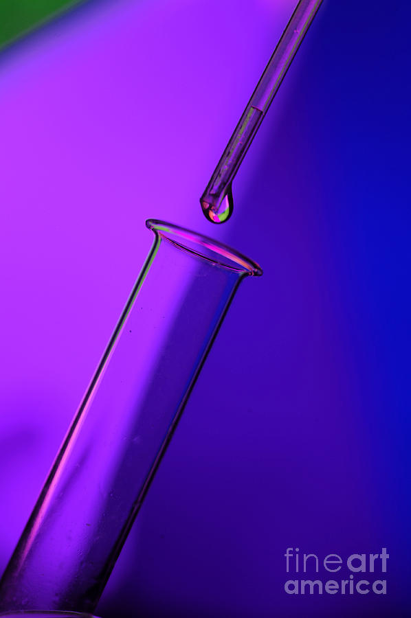 Test Tube And Pipette Photograph by Sigrid Gombert