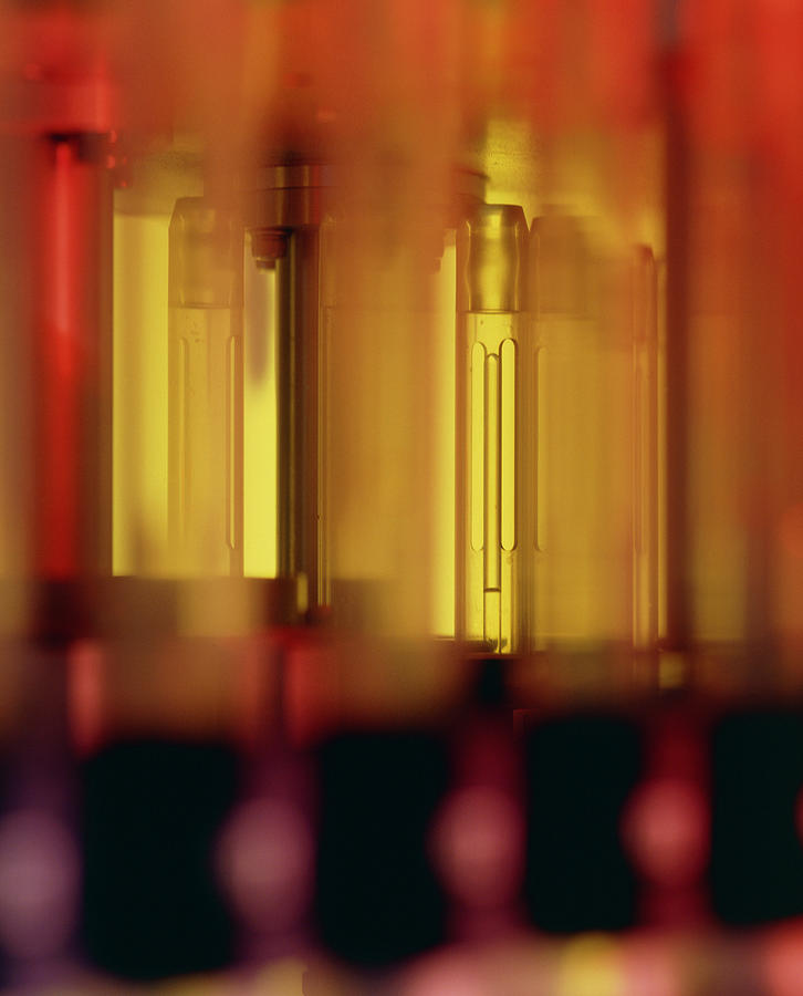 Test Tubes In An Nmr Spectrometer Photograph by John Mclean/science Photo Library