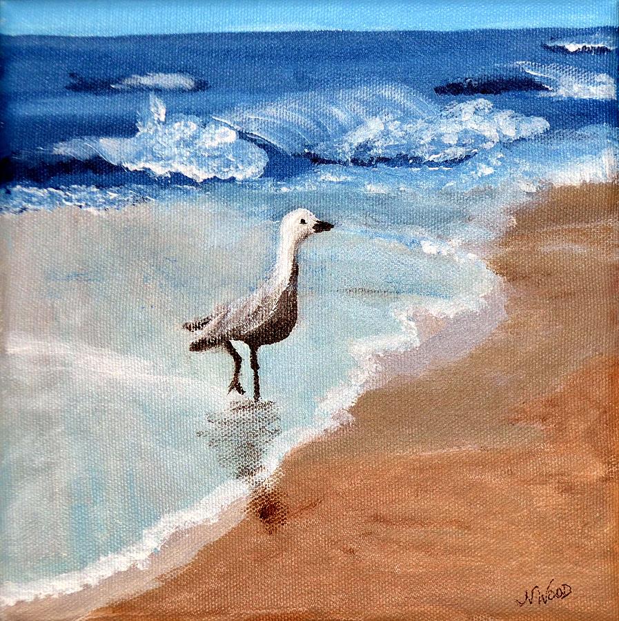 Testing the Waters Painting by Nancy Sisco
