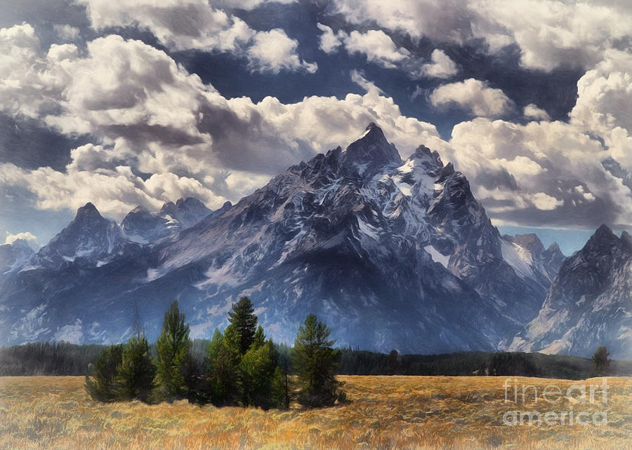 Grand Teton National Park Photograph - Teton Clouds by Clare VanderVeen