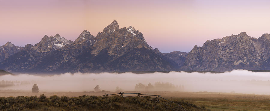 Teton Range Dawn Photograph by Joseph Rossbach