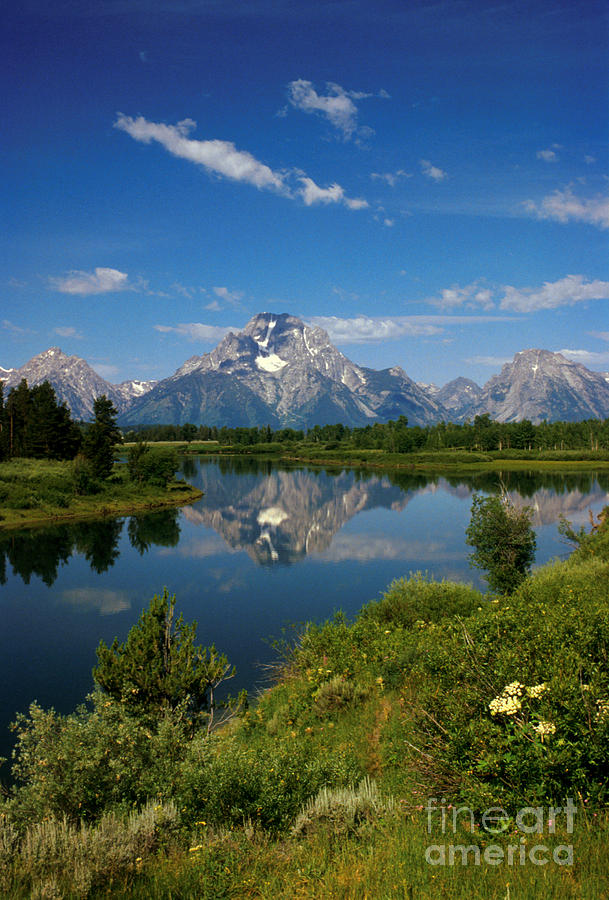 Yellowstone National Park Photograph - Teton Reflection by Jerry McElroy