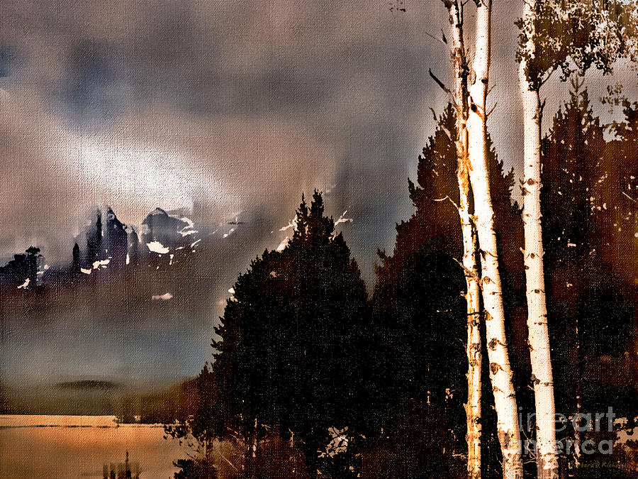 Mountain Photograph - Teton Storm by Barbara D Richards