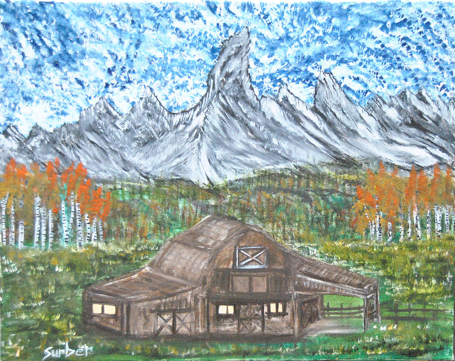 Teton Valley Painting by Suzanne Surber