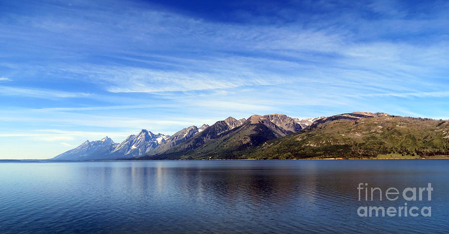 Nature Photograph - Tetons By The Lake by Ausra Huntington nee Paulauskaite