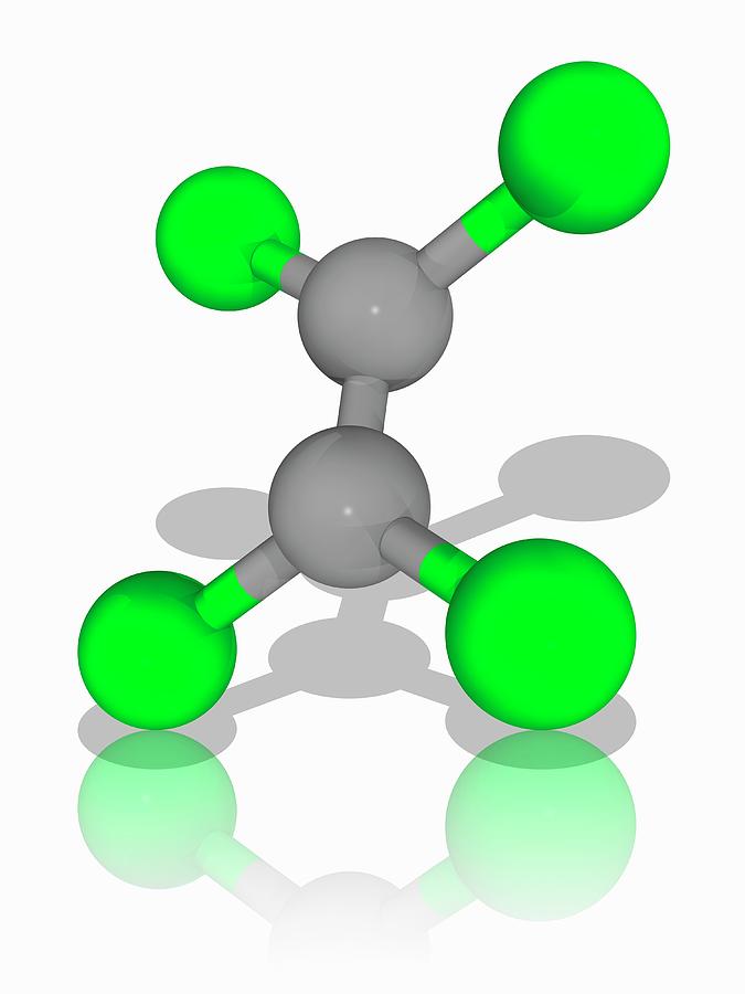 Tetrachloroethylene Chemical Compound Molecule Photograph by Laguna Design/science Photo Library