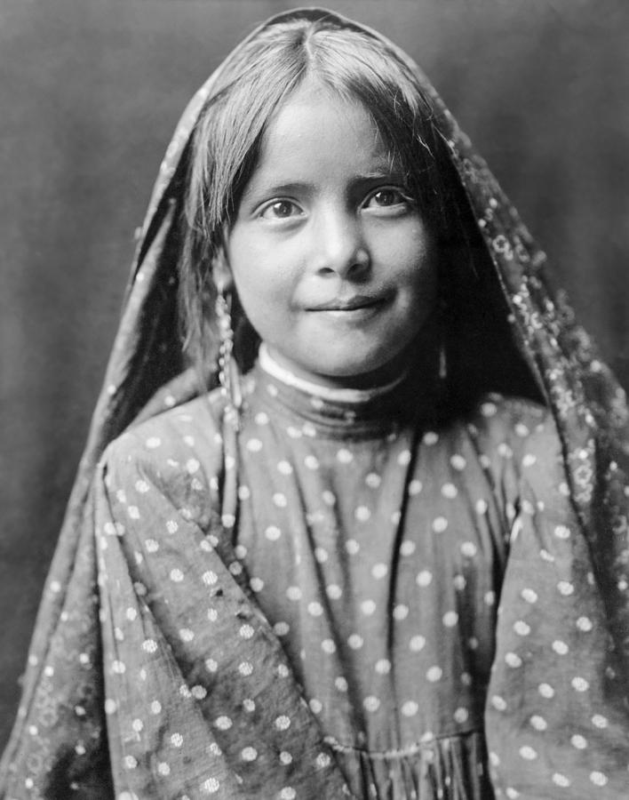 Tewa Girl Circa 1905 Photograph