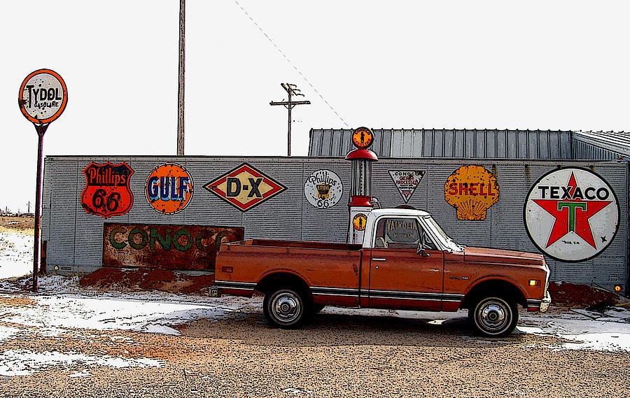 Texaco Truck Graphic Photograph by Tom DiFrancesca