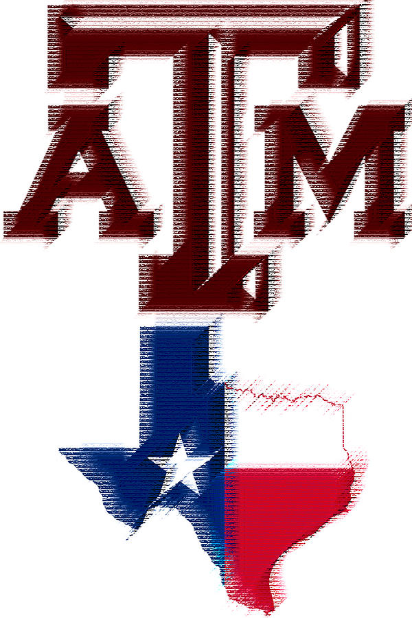 Texas Aggies Digital Art by Photographic Art by Russel Ray Photos
