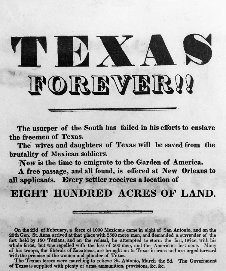 1836 Painting - Texas Broadside, 1836 by Granger 1836 Painting - Texas Broadside, 1836 by Granger