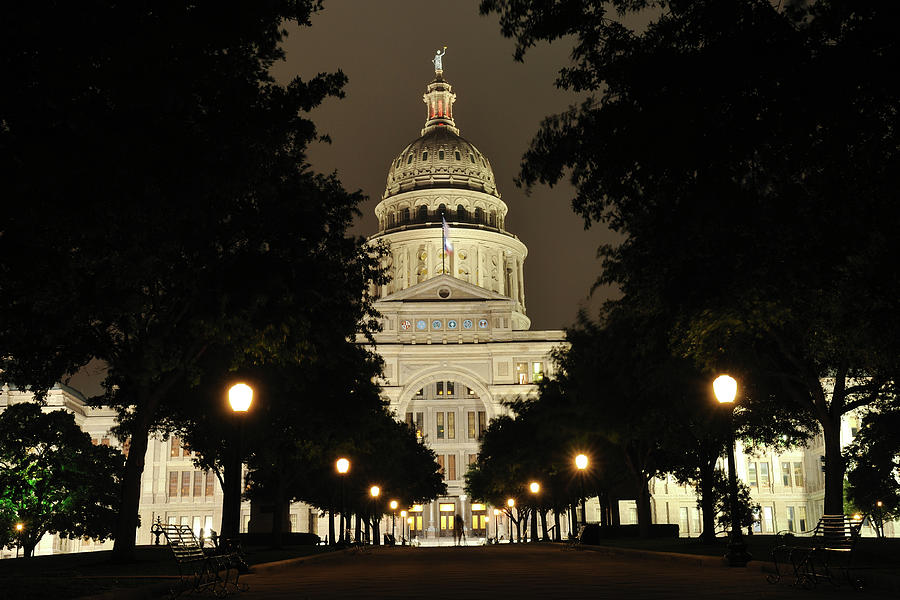 Texas Capitol At Night Photograph by Aimintang