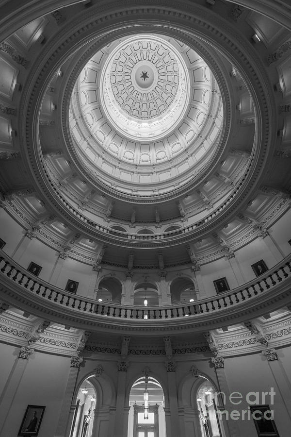 Austin Photograph - Texas Capitol Dome Interior by Inge Johnsson