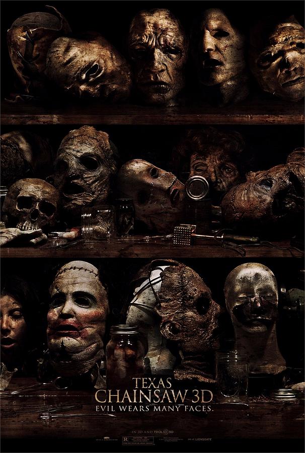 Texas Chainsaw 3D Faces Photograph by Movie Poster Prints