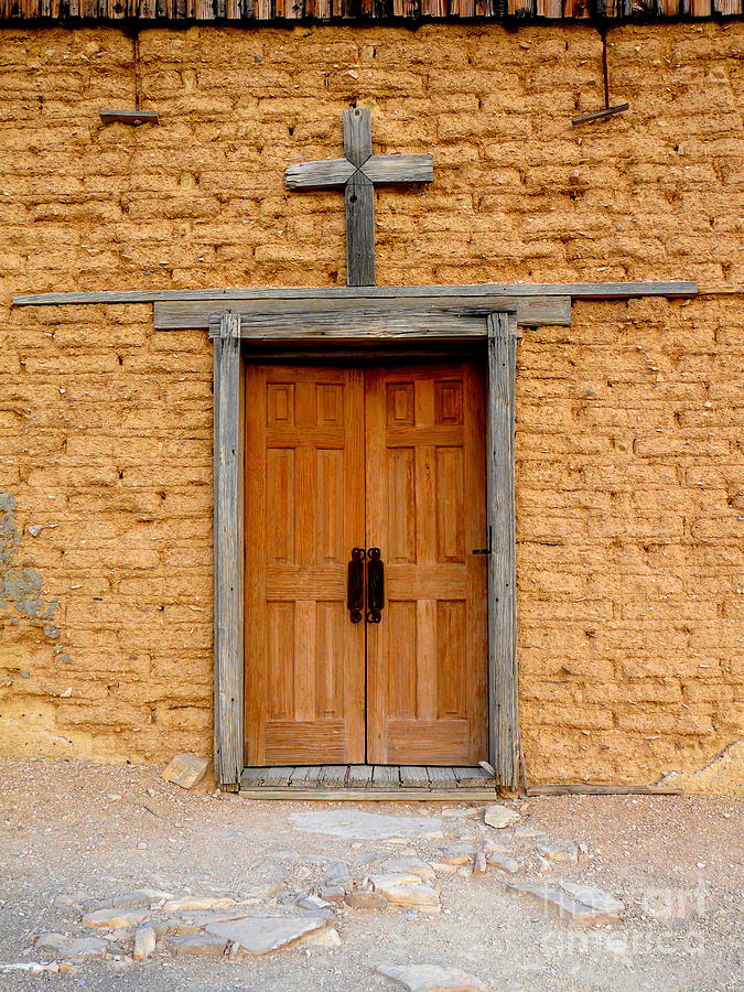 Brick Photograph - Texas Church by Avis  Noelle