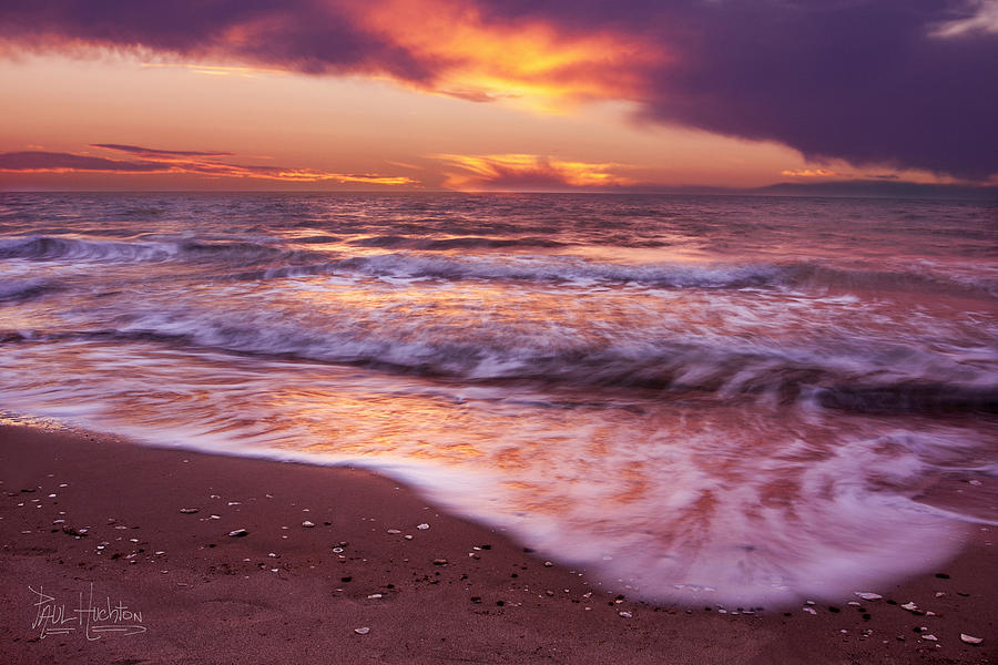 Sunset Photograph - Texas Coastal Sunrise by Paul Huchton