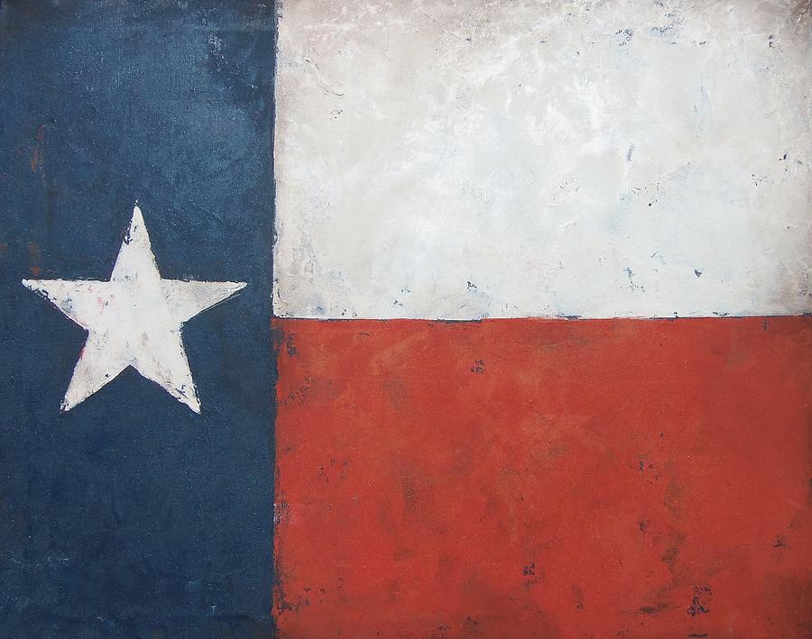 Lone Star Flag Painting - Texas Flag by Cheri Stripling