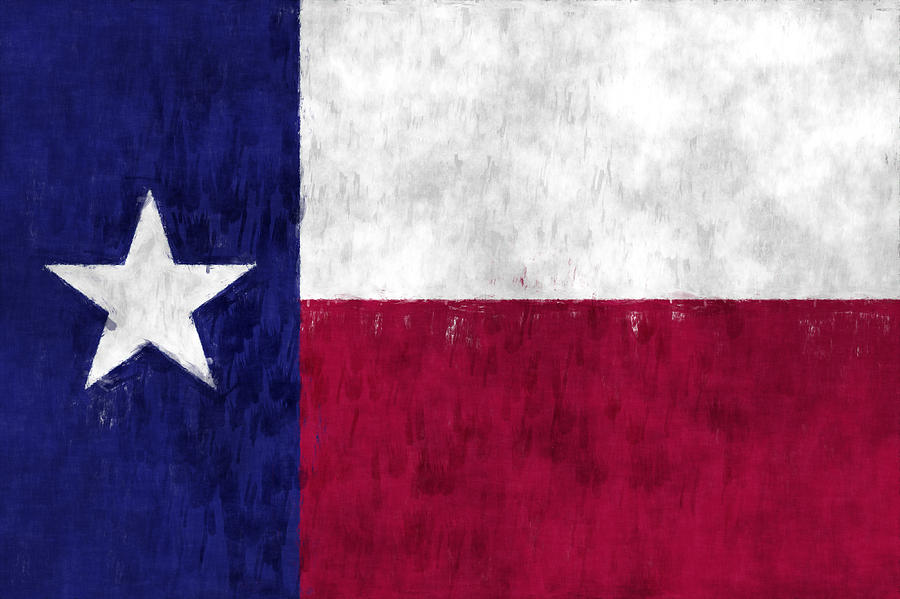 Austin Digital Art - Texas Flag by World Art Prints And Designs