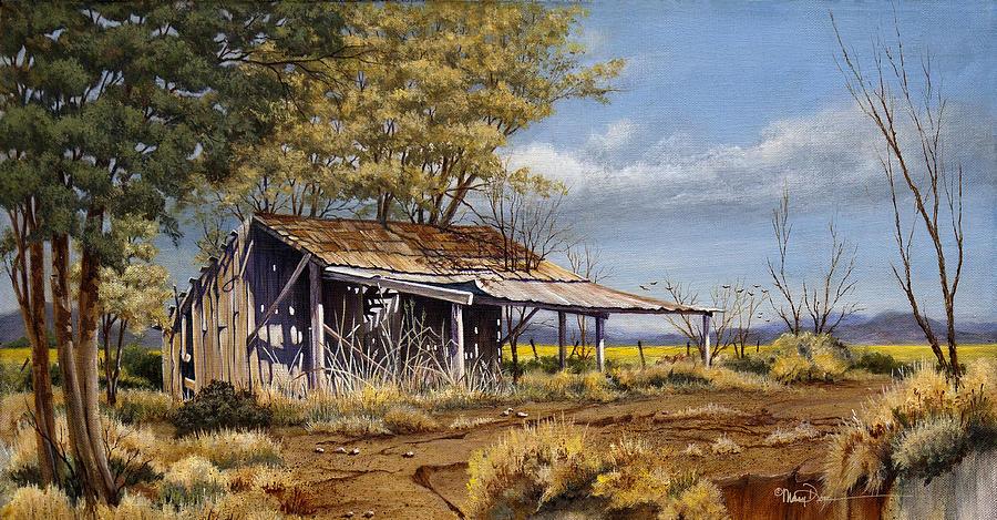 Texas High Country Overlook-crop Painting by Mary Dove