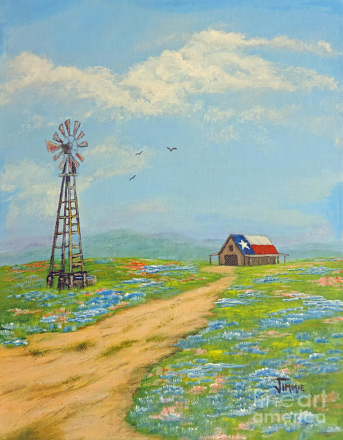 Texas High Sky Painting by Jimmie Bartlett