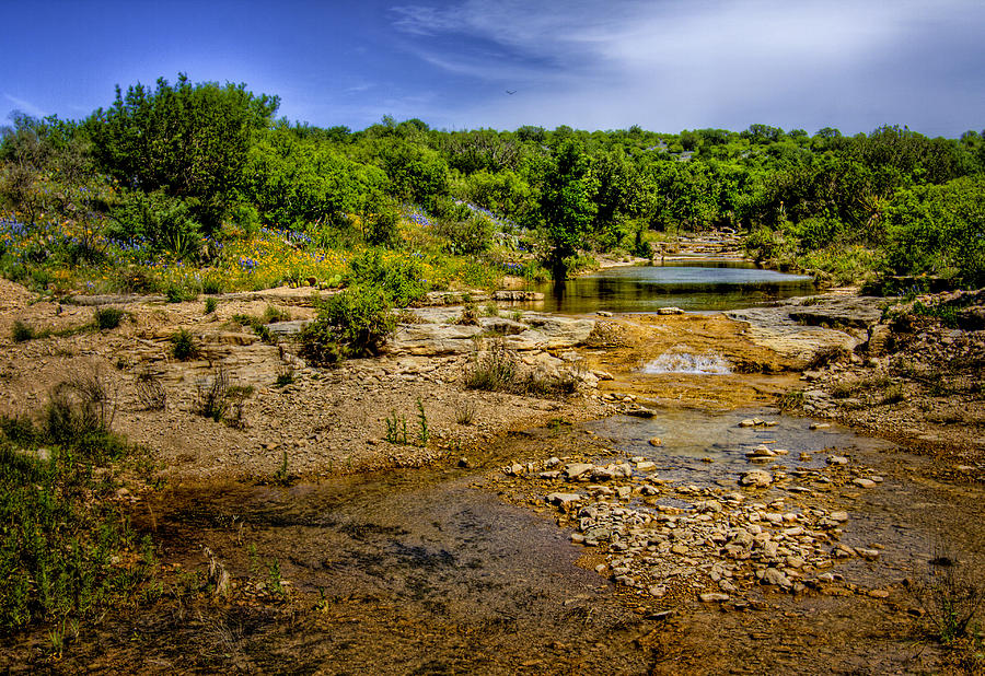 Texas Hill Country Stream Photograph by David and Carol Kelly