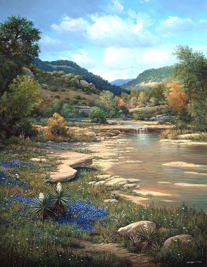 Texas Hill Country Painting by George Kovach