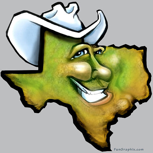 Texas Digital Art by Kevin Middleton