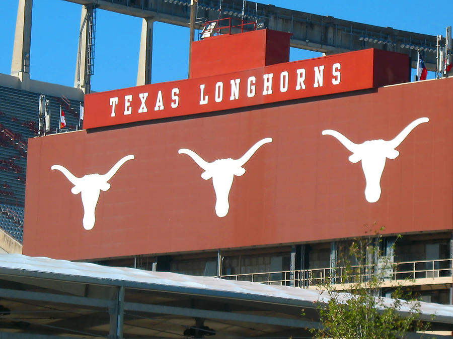 Texas Longhorns Sign Photograph by Connie Fox
