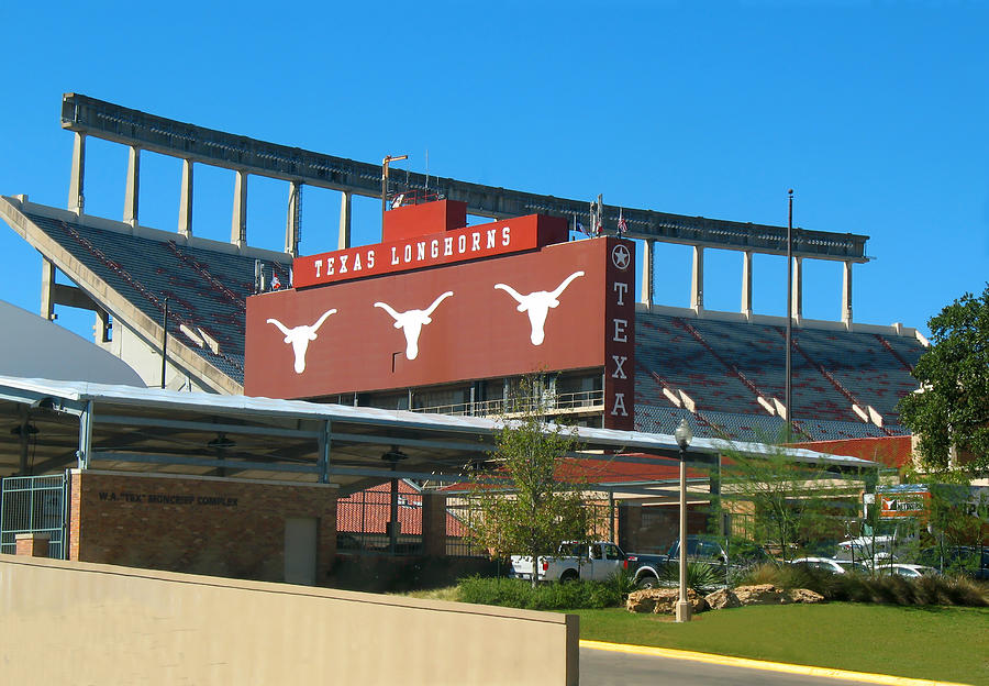 Texas Memorial Stadium - U T Austin Longhorns Photograph by Connie Fox