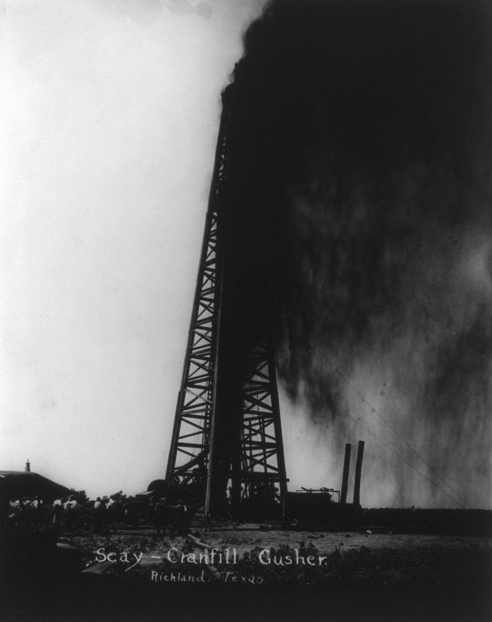 Texas Oil Derrick 1922 Photograph By Granger