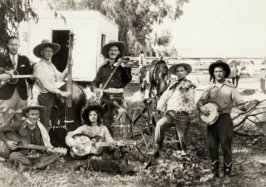 Texas Outlaws Band Photograph by Underwood Archives