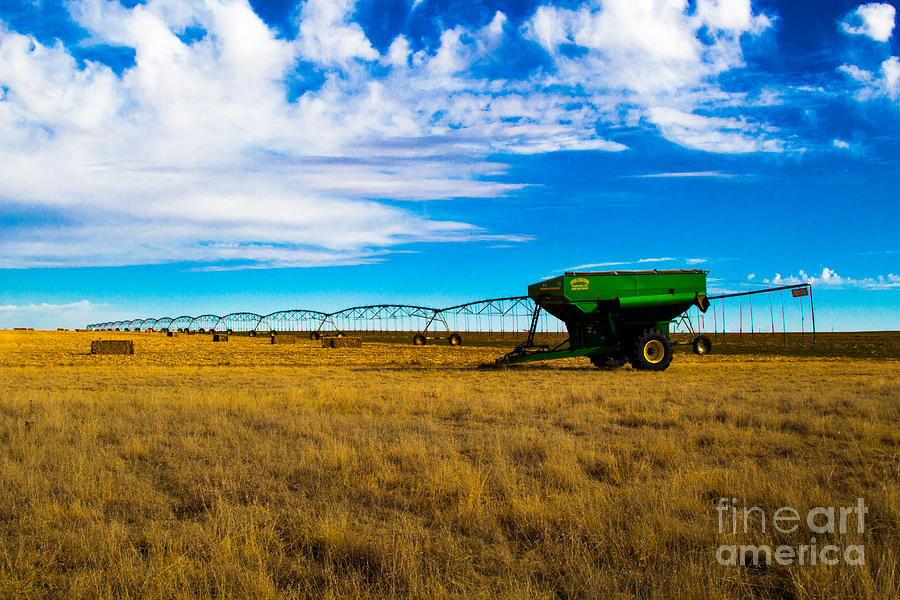 Texas Panhandle Hay Harvest Near Hartley Photograph by JD Smith