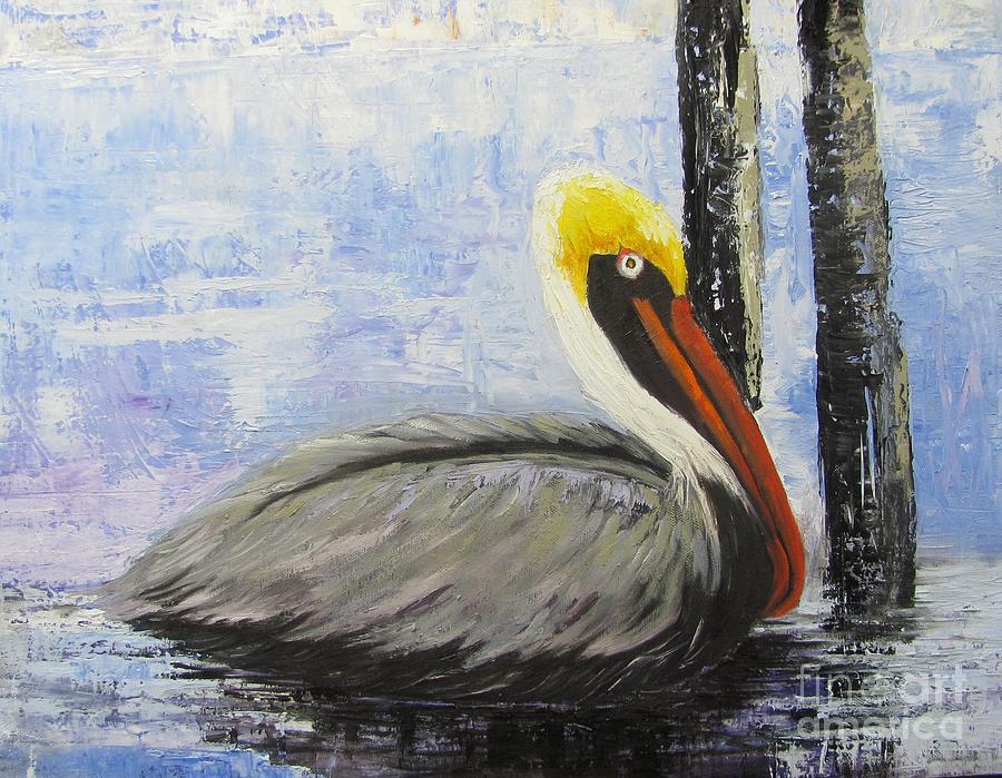 Texas Pelican Painting by Barbara Haviland