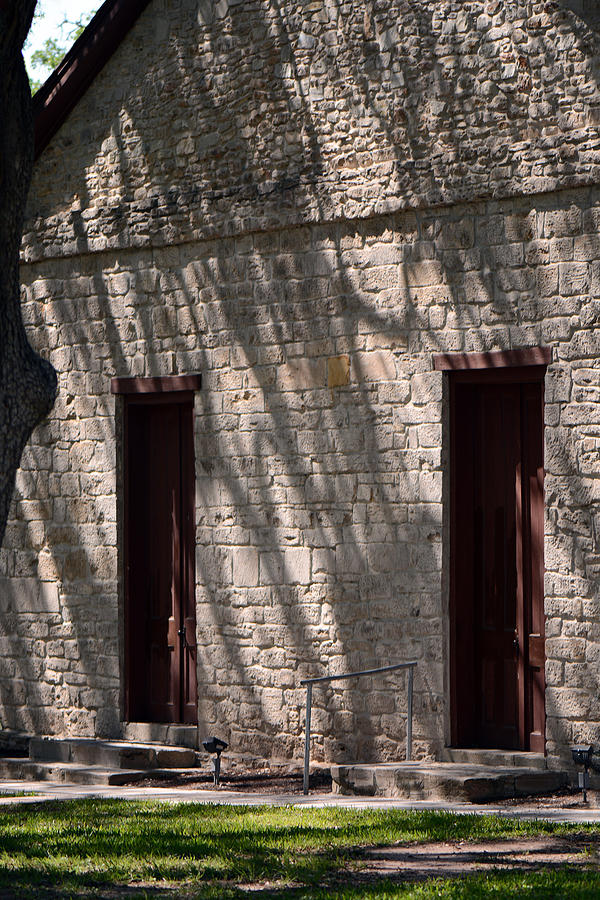 Texas Pioneer Church Doors Photograph by Connie Fox