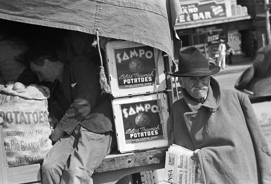 Texas Potato Vendor, 1939 Photograph by Granger