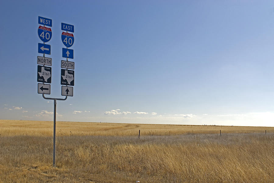 Texas Road Sign Photograph by James Steinberg
