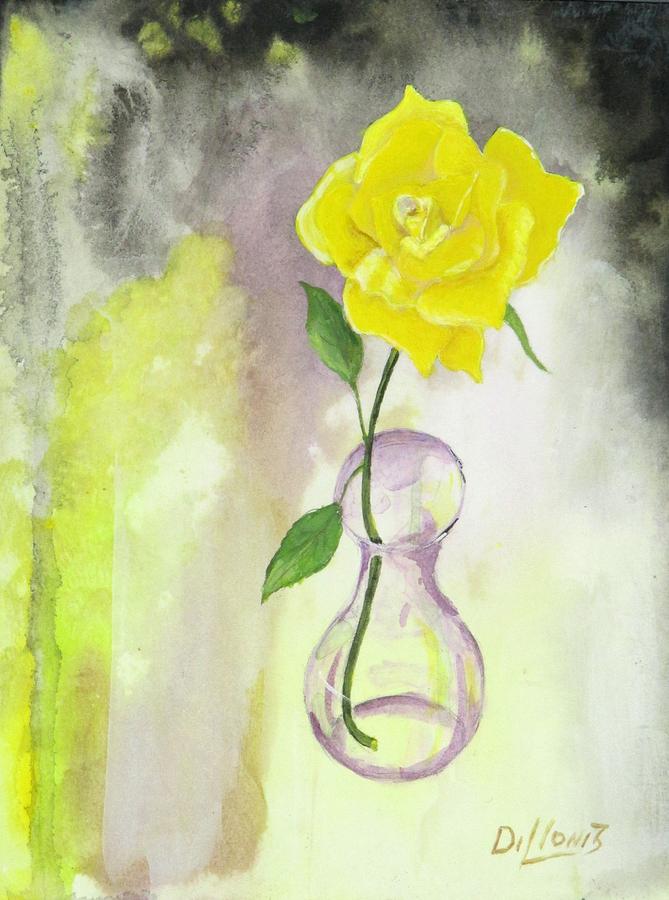 Texas Rose Painting by Michael Dillon